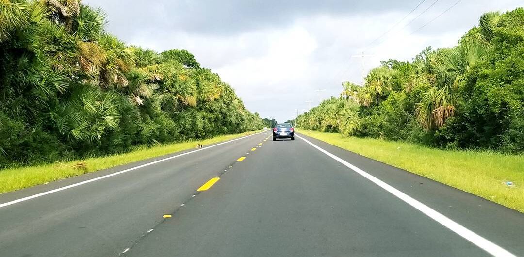 car on highway