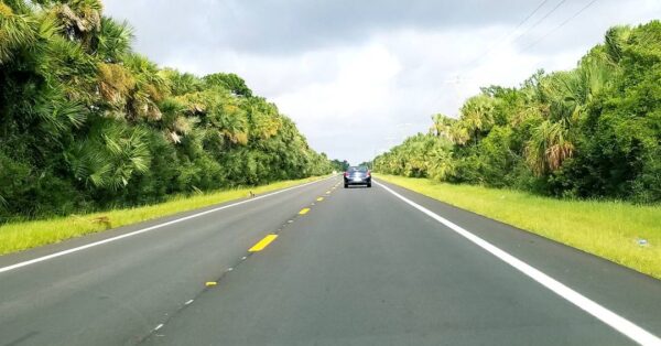 car on highway