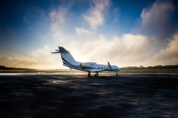 airplane on runway