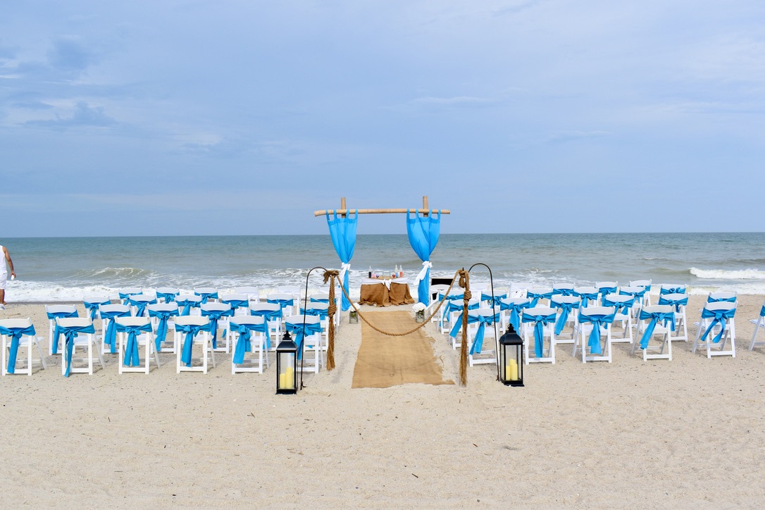 Amelia Island Beach Weddings blue outdoor beach venue