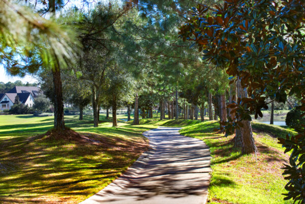 Amelia National Golf sidewalk