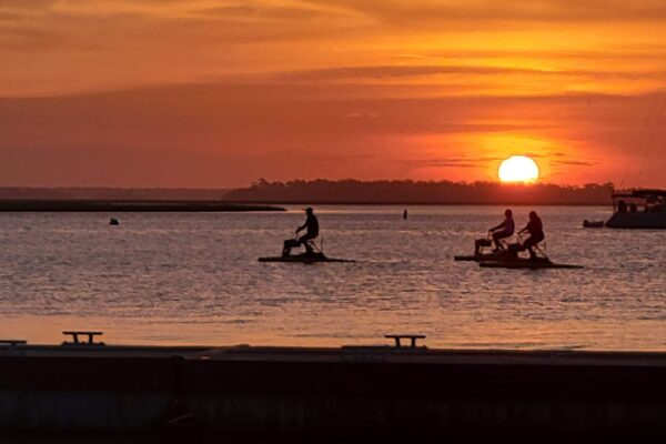 Amelia River Cycle sunset