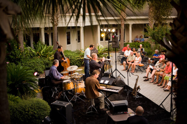 outdoor jazz performance