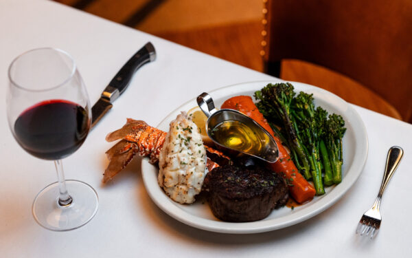 Bob's Steak & Chop House at Omni Amelia Island steak and broccolini