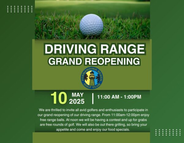 Driving Range ReOpening