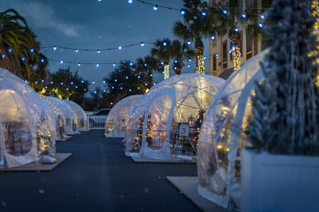 Dine in a Snow Globe!