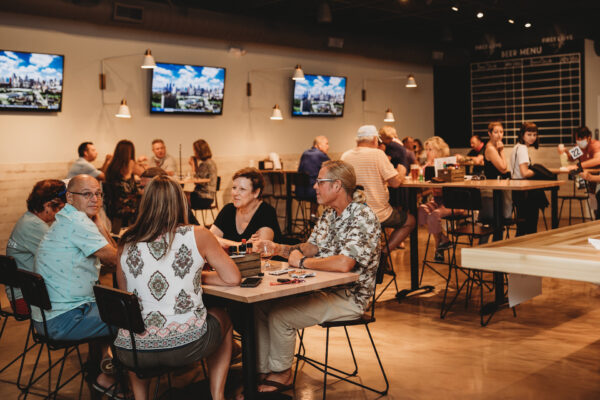 First Love Brewing dining area