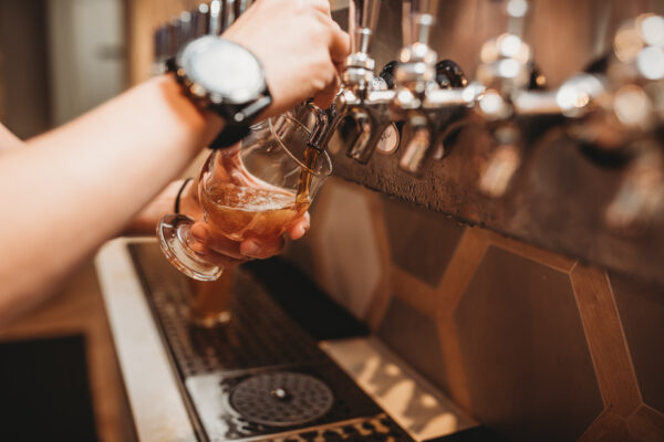 First Love Brewing pouring a drink