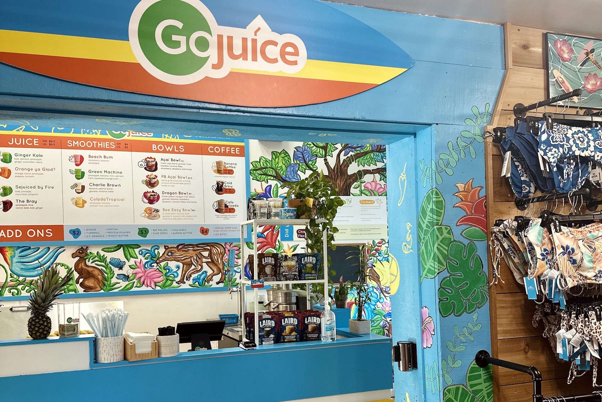 GoJuice menu