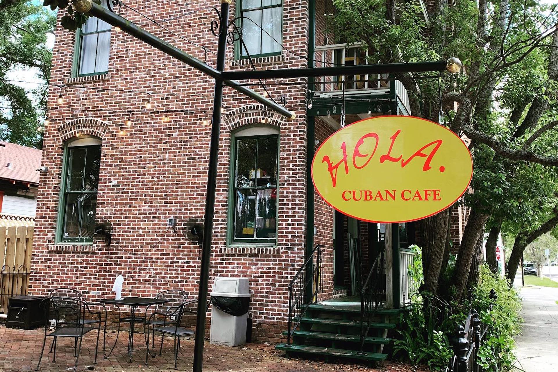 Hola! Cuban Cafe sign