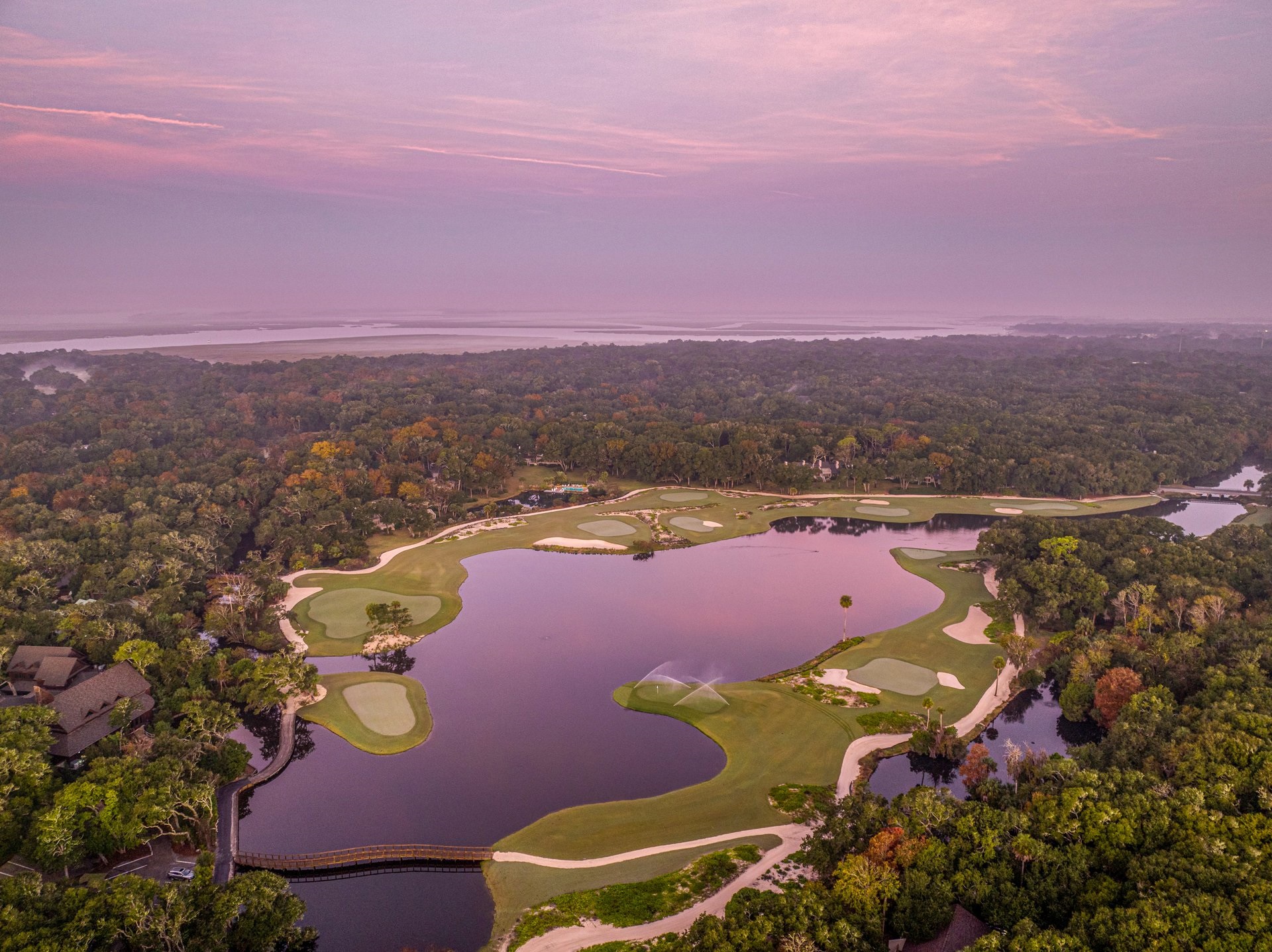 Little Sandy at Omni Amelia Island pink sky