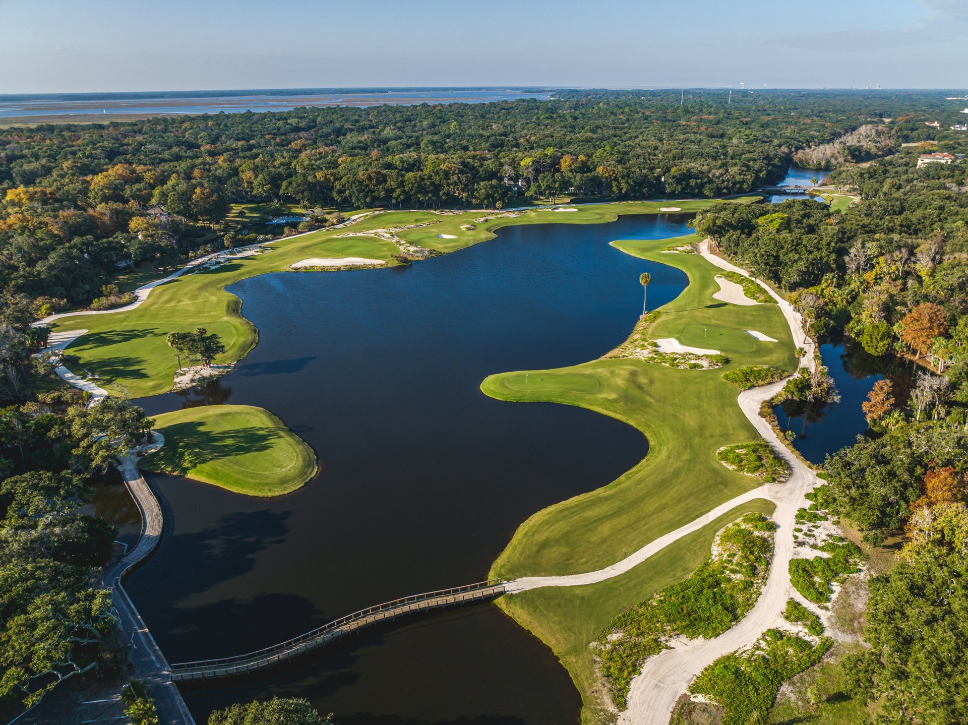 Amelia River Cruises golf course water