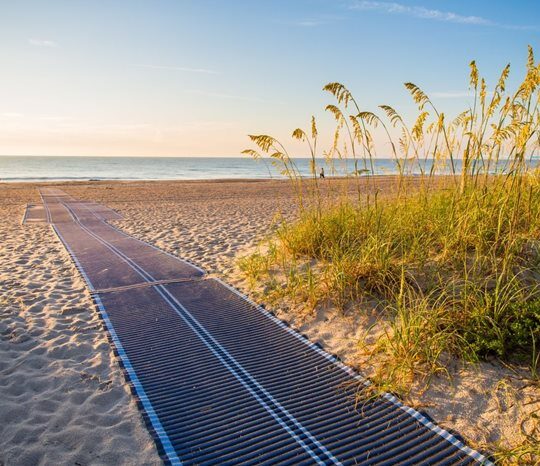 beach walkway