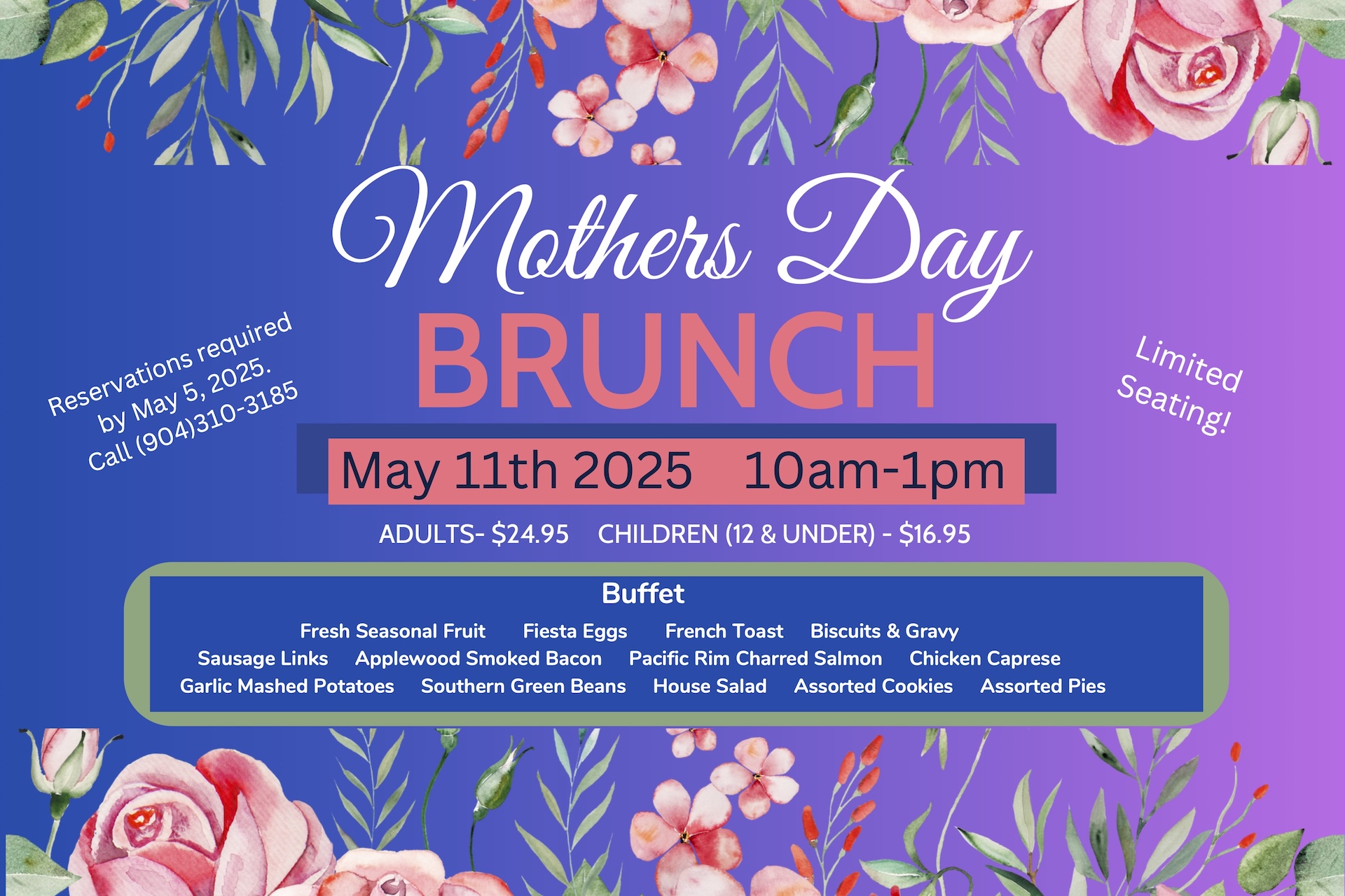 Mother's Day Brunch flyer