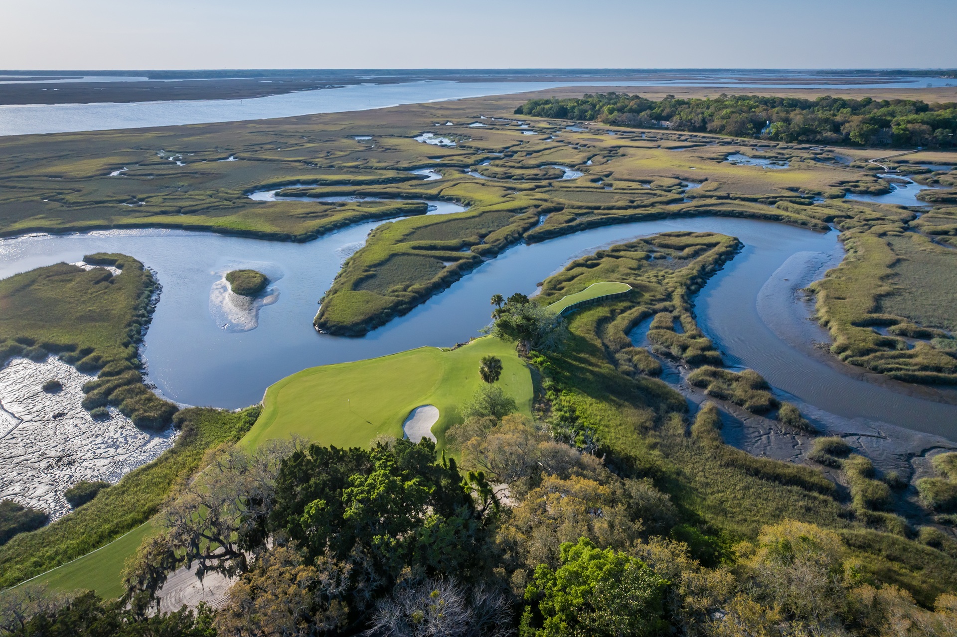 Oak Marsh 16th green and marsh