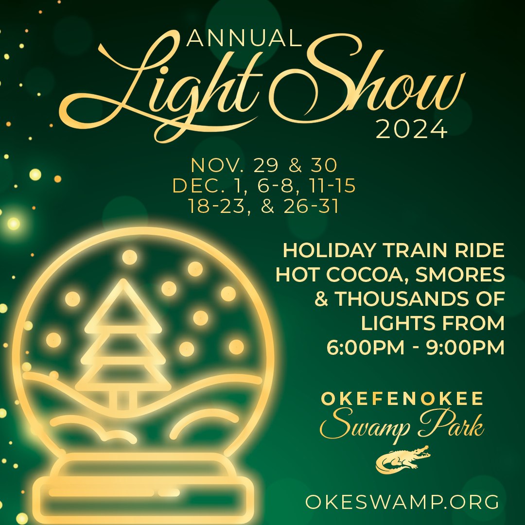 Okefenokee Swamp Holiday Light Show 2024