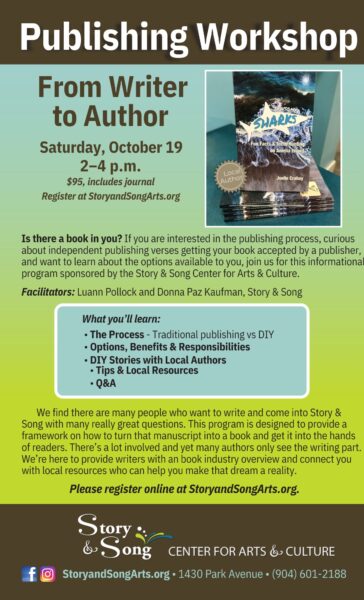 "From Author to Writer” Publishing Workshop