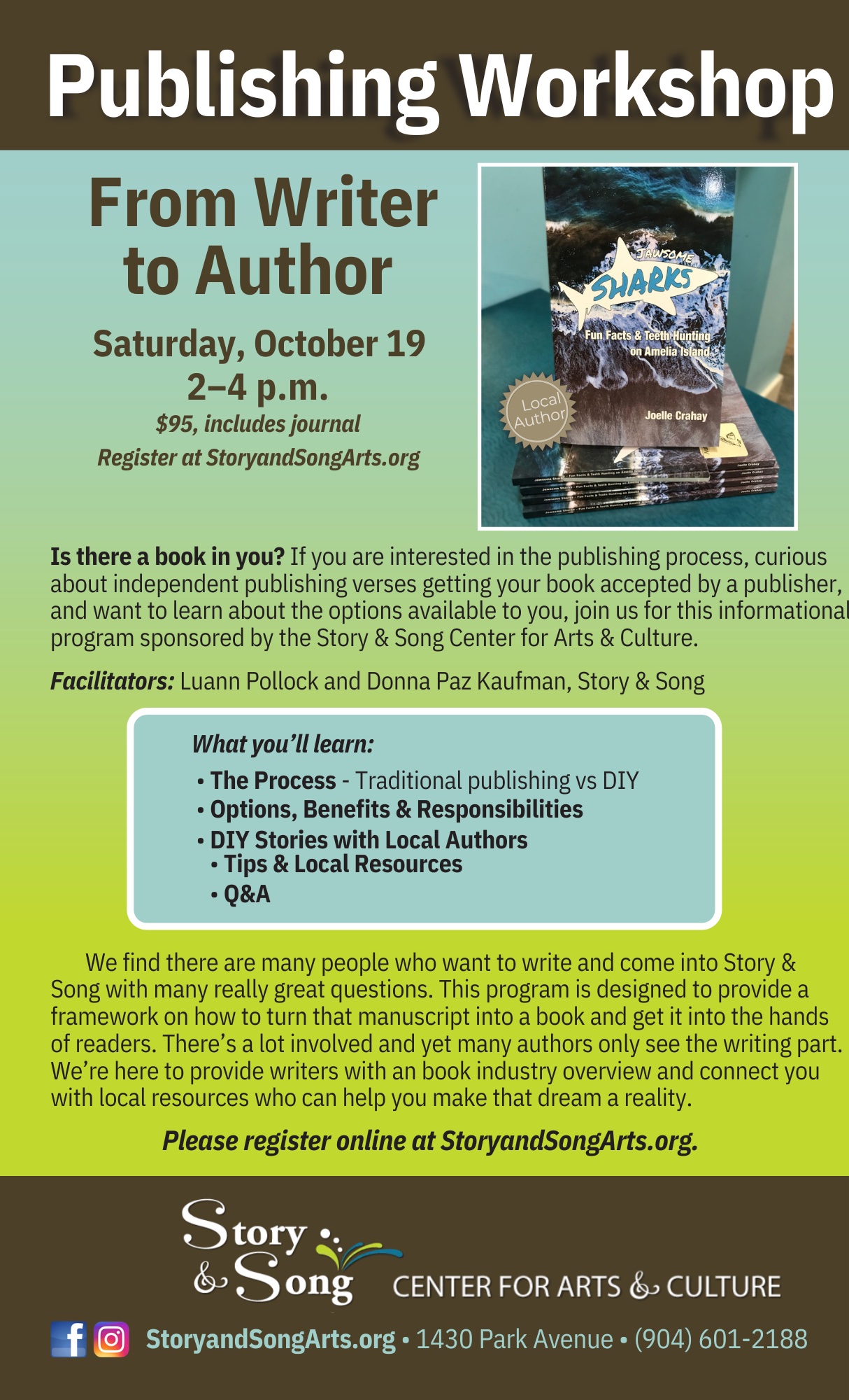 "From Author to Writer” Publishing Workshop