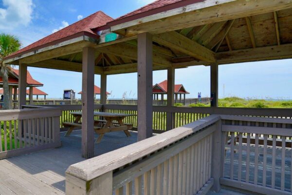 Seaside Park wooden pavilion