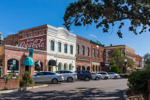 downtown district buildings