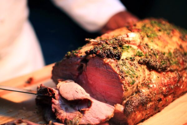 roast beef at Christmas party