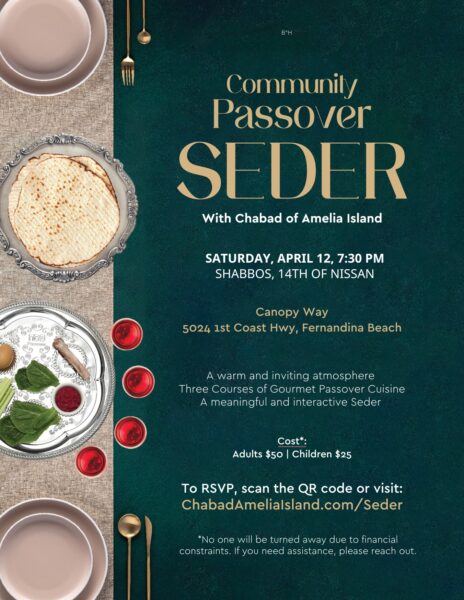 Community Passover Seder with Chabad of Amelia Island
